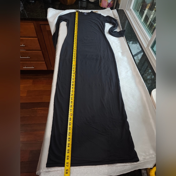 SKIMS Fits Everybody Crew Neck Long Sleeve Dress Sz XL - Picture 8 of 11